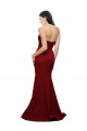 Comprimento Chão Borgonha Sem Mangas Bainha Lombar Amor Vestidos de Madrinha / Vestidos de Noite / Vestidos de Festa Por Atacado
