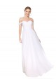 Comprimento Chão Branco Sem Mangas Linha A Vestidos de Madrinha / Vestidos de Noite / Vestidos de Festa Por Atacado