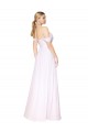 Comprimento Chão Branco Sem Mangas Linha A Vestidos de Madrinha / Vestidos de Noite / Vestidos de Festa Por Atacado