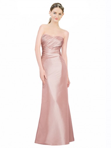 Comprimento Chão Sem Mangas Linha A Lombar Vestidos de Madrinha / Vestidos de Noite / Vestidos de Festa Por Atacado