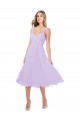 Alto Baixo Lilás Sem Mangas Linha A Vestidos de Madrinha / Vestidos de Cocktail / Vestidos de Homecoming Por Atacado