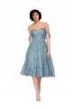 Comprimento Joelho Sem Mangas Linha A Buraco da fechadura Vestidos de Madrinha / Vestidos de Cocktail / Vestidos de Homecoming Por Atacado