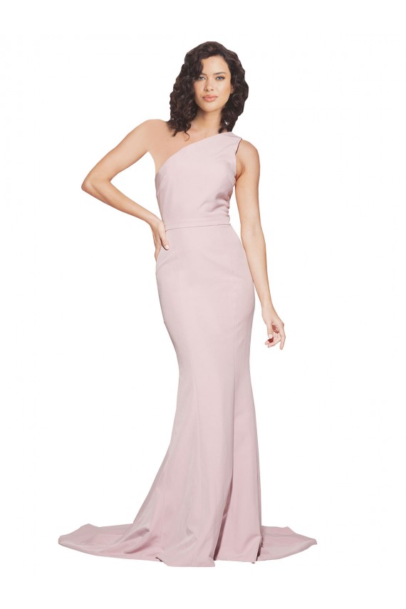 Comboio Varredela Malva Sem Mangas Bainha Vestidos de Madrinha / Vestidos de Festa Por Atacado