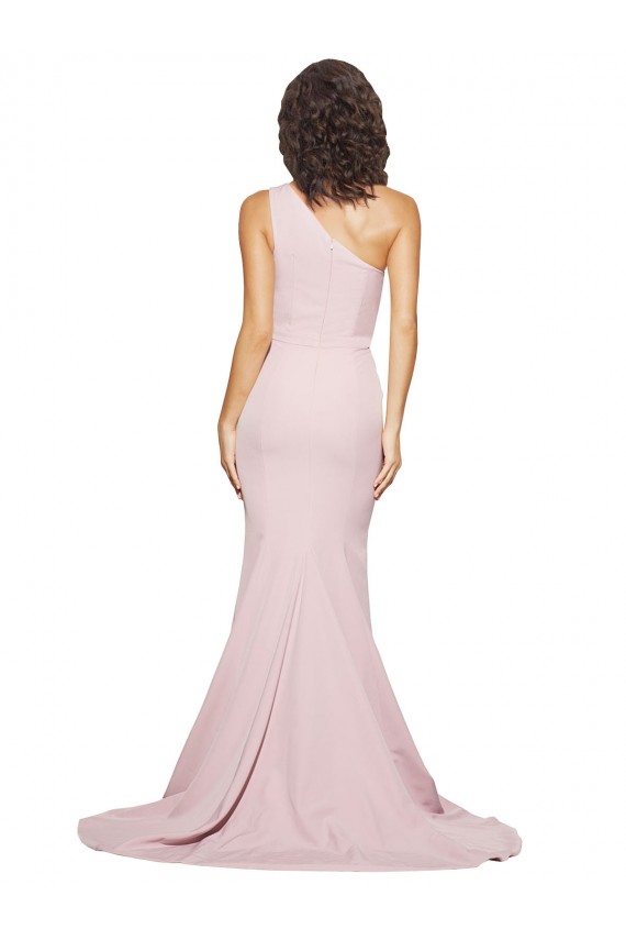 Comboio Varredela Malva Sem Mangas Bainha Vestidos de Madrinha / Vestidos de Festa Por Atacado