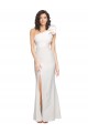 Comprimento Chão Marfim Sem Mangas Bainha Vestidos de Madrinha / Vestidos de Noite / Vestidos de Festa Por Atacado