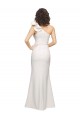 Comprimento Chão Marfim Sem Mangas Bainha Vestidos de Madrinha / Vestidos de Noite / Vestidos de Festa Por Atacado