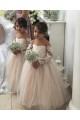 Comboio Capela Marfim Mangas Compridas Vestido de Baile Vestidos para Meninas de Flores Por Atacado