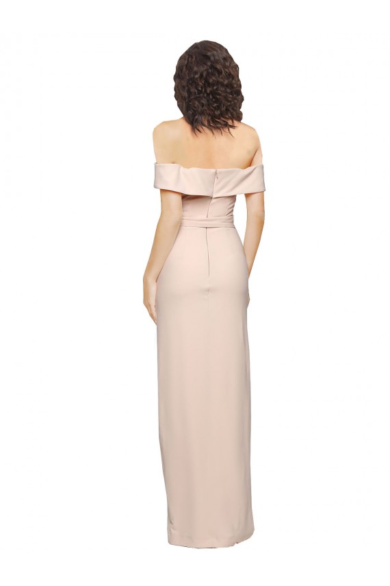 Comprimento Chão Nu Sem Mangas Sereia Lombar Vestidos de Madrinha / Vestidos de Noite / Vestidos de Festa Por Atacado