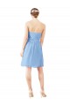 Comprimento Joelho Pervinca Sem Mangas Linha A Abrir de volta Vestidos de Madrinha / Vestidos de Cocktail / Vestidos de Homecoming Por Atacado