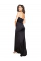Comprimento Chão Preto Sem Mangas Linha A Longo Vestidos de Madrinha / Vestidos de Noite / Vestidos de Festa Por Atacado