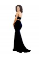 Comprimento Chão Preto Sem Mangas Sereia Lombar Vestidos de Madrinha / Vestidos de Noite / Vestidos de Festa Por Atacado