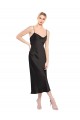 Comprimento Midi Preto Sem Mangas Linha A Lombar Vestidos de Madrinha / Vestidos de Noite / Vestidos de Festa Por Atacado