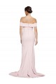 Comboio Varredela Rosa Sem Mangas Bainha Lombar Vestidos de Madrinha / Vestidos de Noite / Vestidos de Festa Por Atacado
