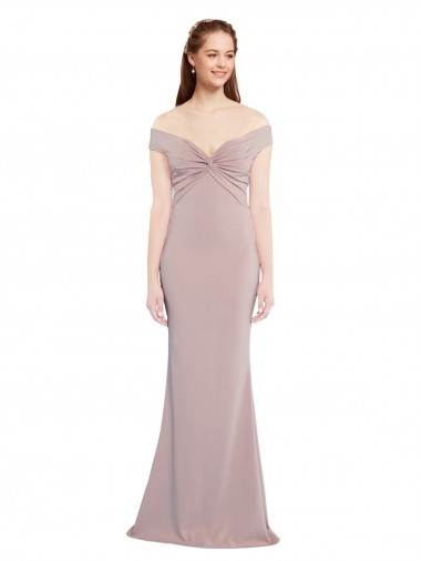 Comprimento Chão Rosa Empoeirado Sem Mangas Sereia Buraco da fechadura Vestidos de Madrinha / Vestidos de Noite / Vestidos de Festa Por Atacado