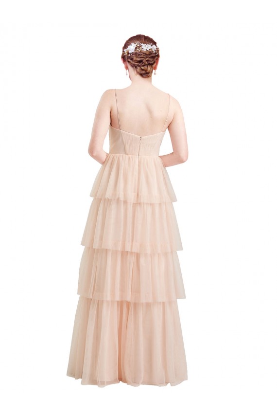 Comprimento Chão Rosa Sem Mangas Linha A Vestidos de Festa / Vestidos de Madrinha Por Atacado