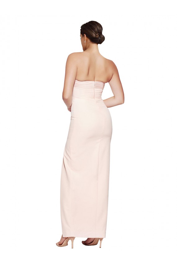 Comprimento Chão Sem Mangas Sereia Lombar Vestidos de Madrinha / Vestidos de Noite / Vestidos de Festa Por Atacado