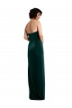 Comprimento Chão Verde Escuro Sem Mangas Bainha Lombar Vestidos de Madrinha / Vestidos de Noite / Vestidos de Festa Por Atacado