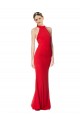 Comprimento Chão Vermelho Sem Mangas Sereia Vestidos de Noite / Vestidos de Festa Por Atacado