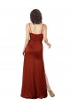 Comprimento Chão Vermelho Sem Mangas Linha A Lombar Vestidos de Madrinha / Vestidos de Noite / Vestidos de Festa Por Atacado